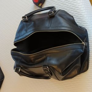 Back leather Coach weekender, travel bag